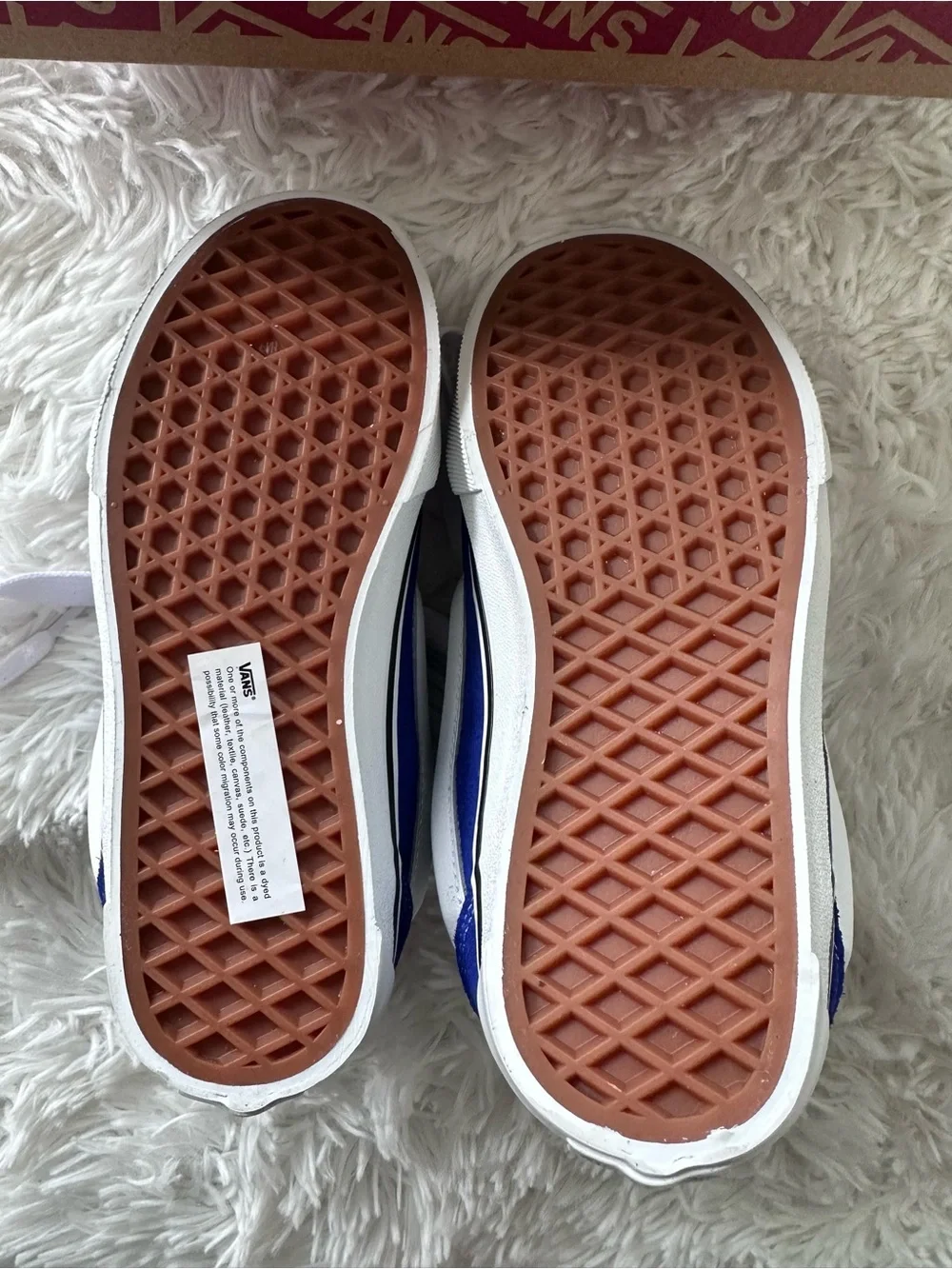 NEW Vans KNU SKOOL Kids Blue Skate-Style Sneakers with White Stripe size 3